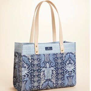 Spartina 449 Excursion Tote Hamilton Sea Life Blue Beach Bag